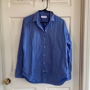 Everlane blue boyfriend shirt